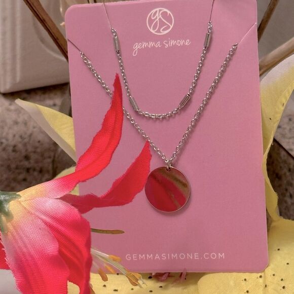 New with tags! Gemma Simone “Presley Two Necklace Layering Set!” - Picture 4 of 11